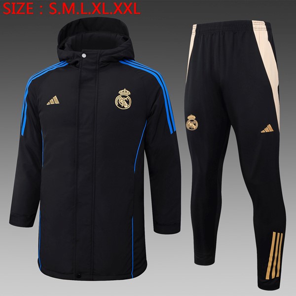 Abrigo Real Madrid Conjunto Completo 2024-2025 Negro